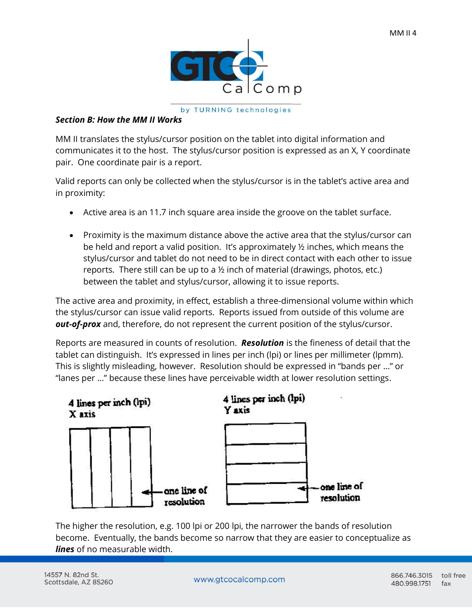 GTCO MM II 1201 - Users Guide User Manual | Page 4 / 61