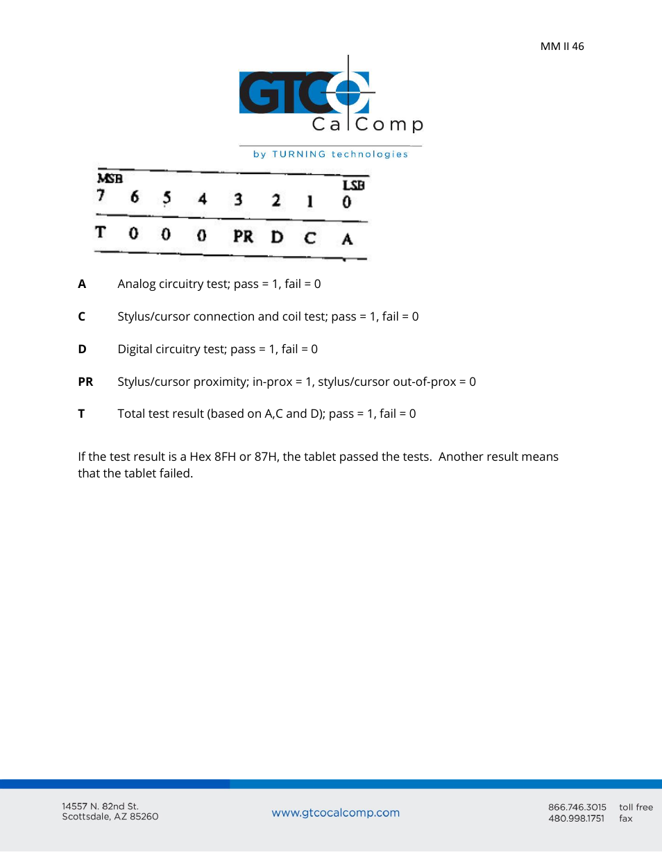 GTCO MM II 1201 - Users Guide User Manual | Page 46 / 61