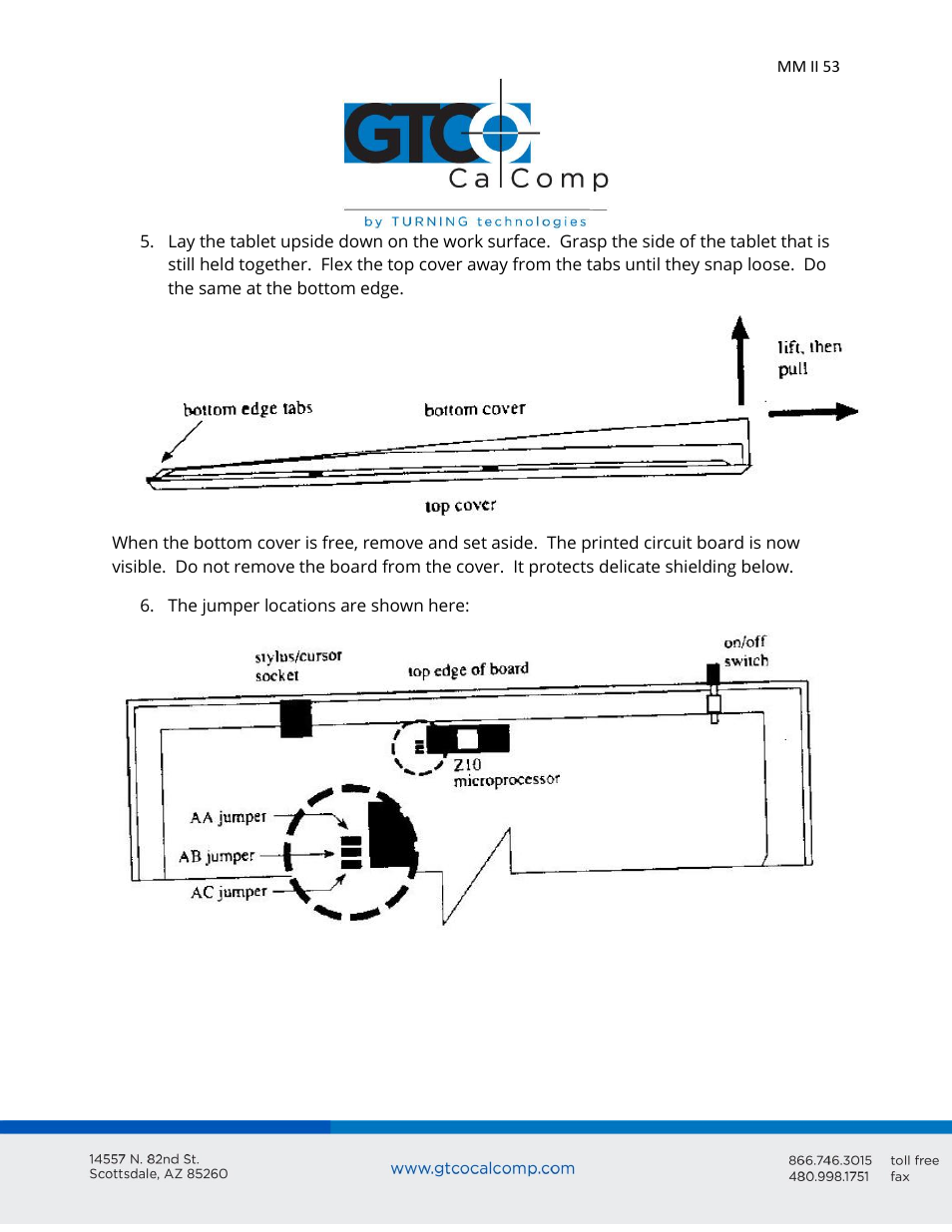 GTCO MM II 1201 - Users Guide User Manual | Page 53 / 61