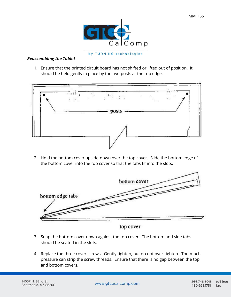 GTCO MM II 1201 - Users Guide User Manual | Page 55 / 61