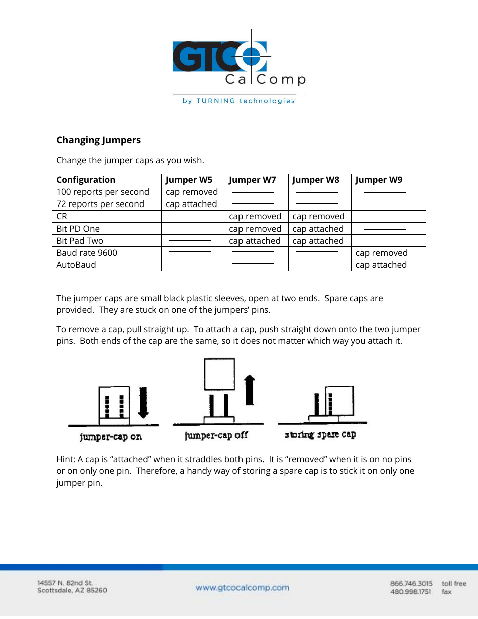 GTCO CR 1212 - Configuration User Manual | Page 5 / 8