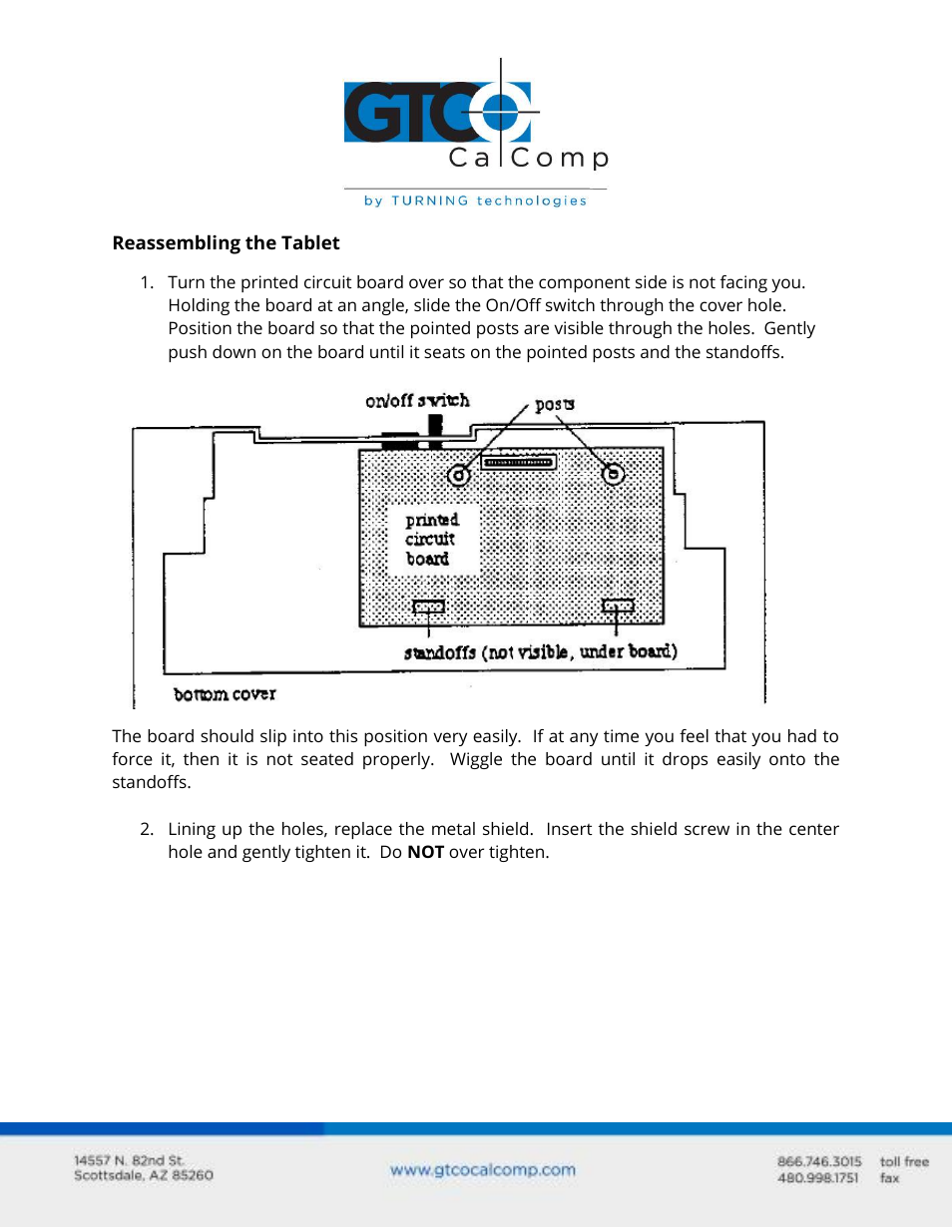 GTCO CR 1212 - Configuration User Manual | Page 6 / 8