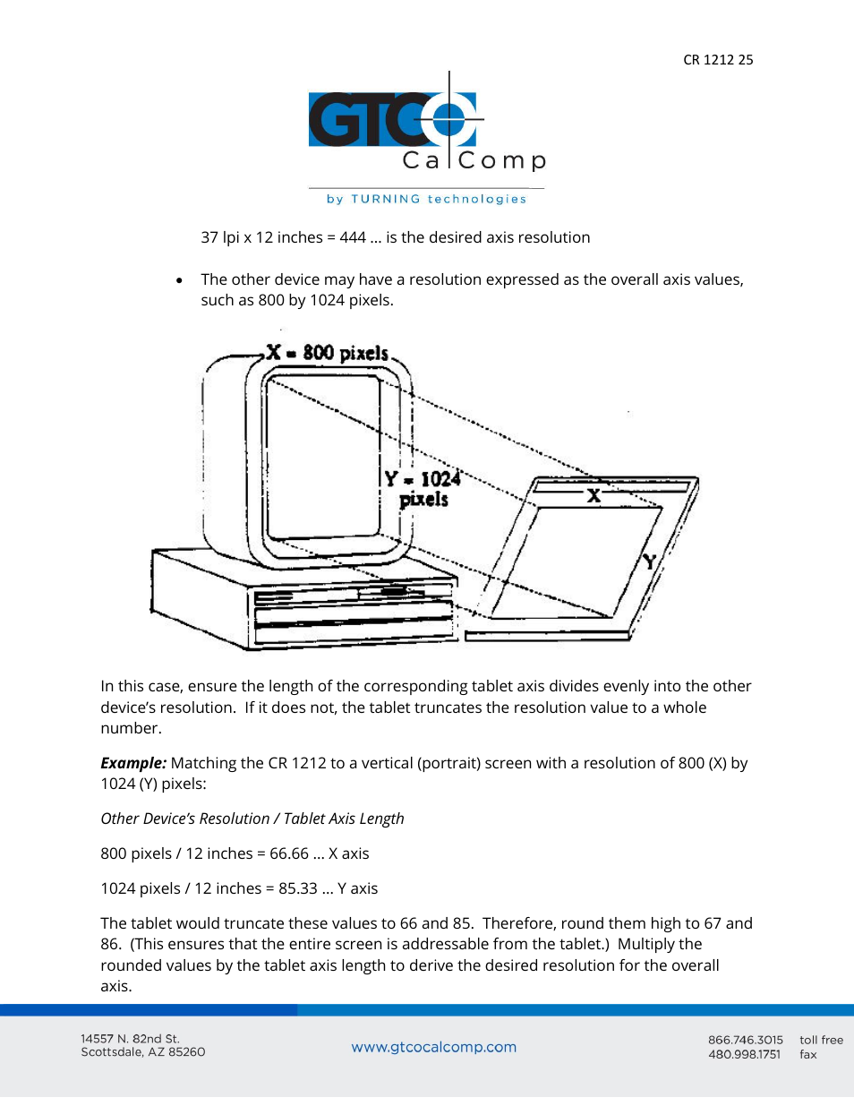 GTCO CR 1212 - Users Guide User Manual | Page 25 / 50