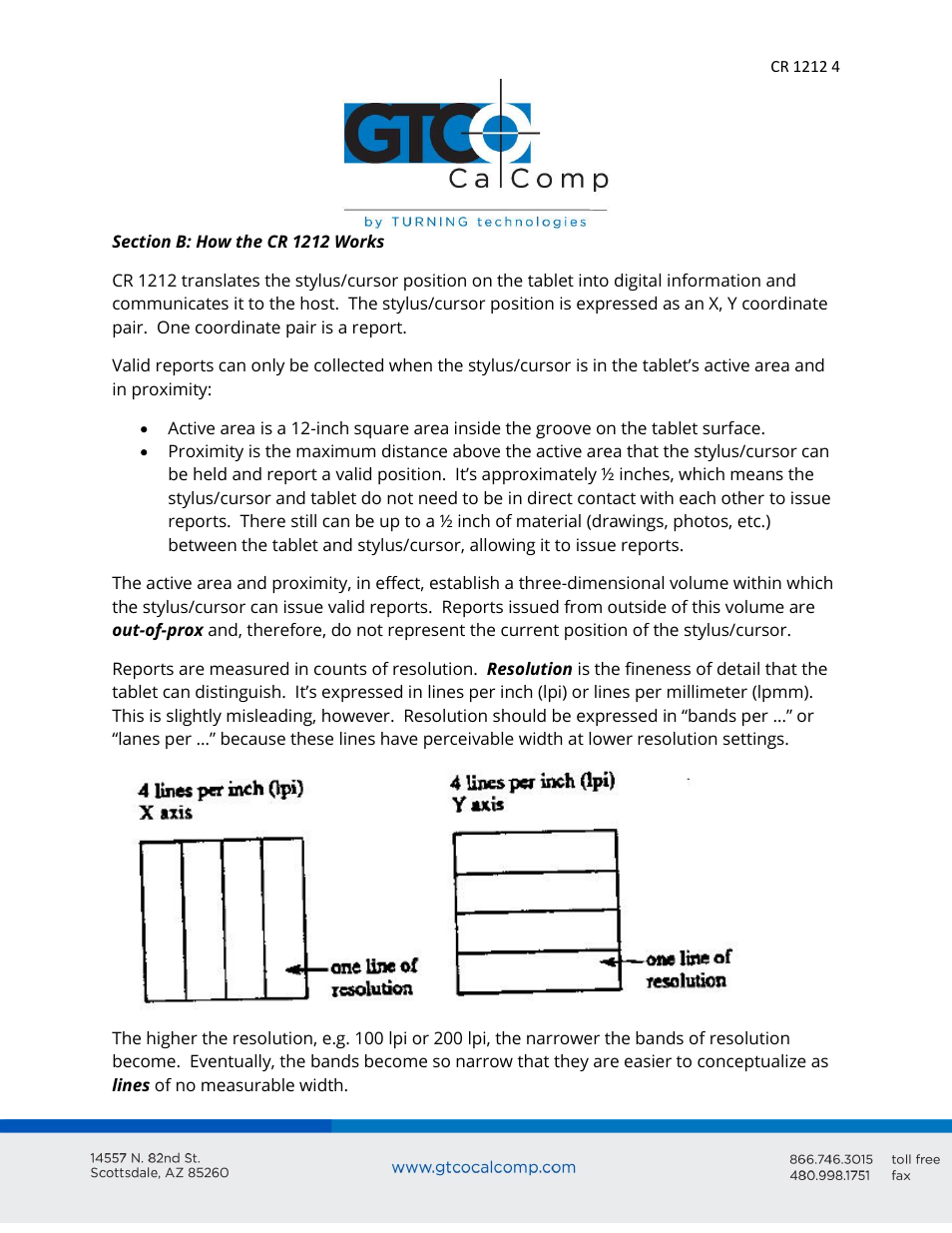 GTCO CR 1212 - Users Guide User Manual | Page 4 / 50