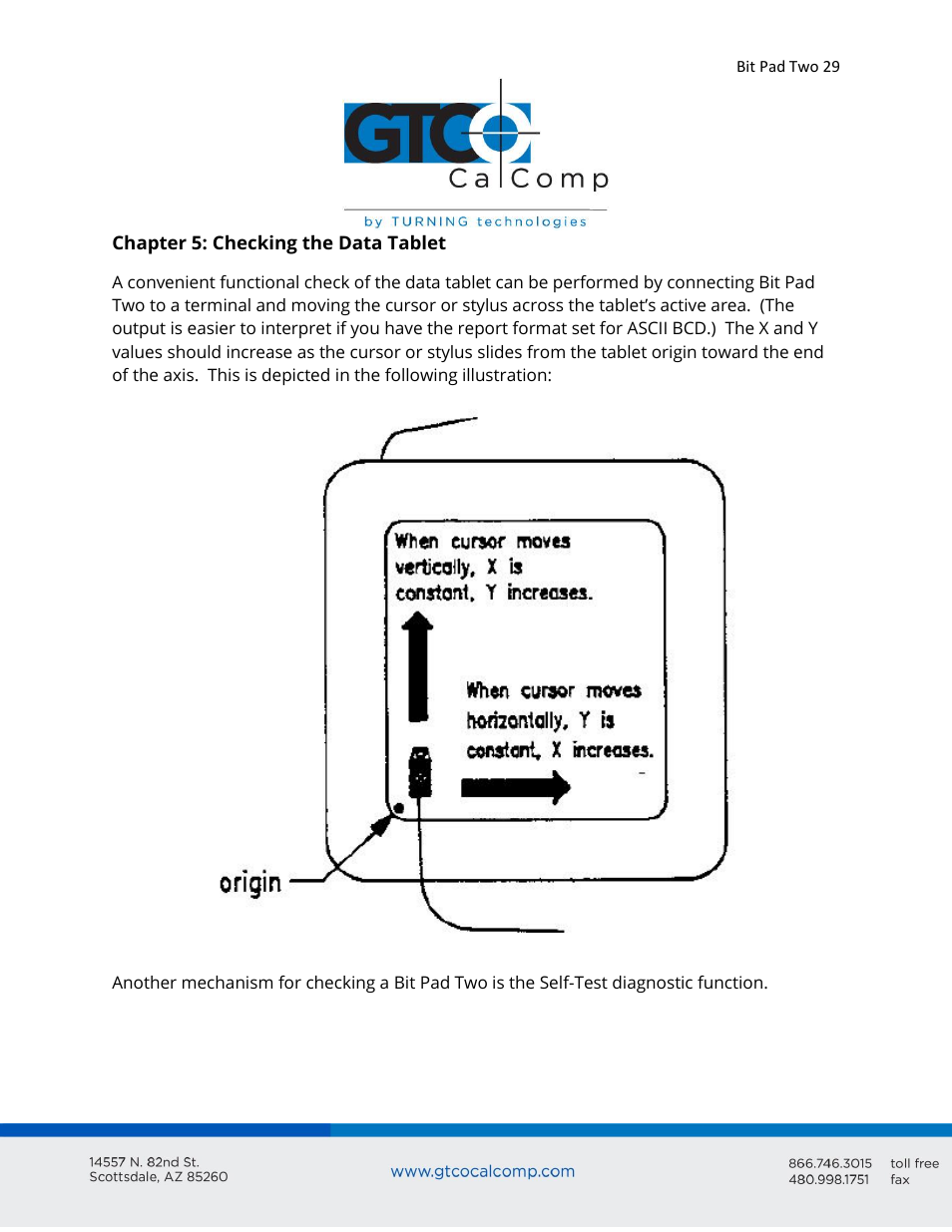 GTCO Bit Pad Two - Users Guide User Manual | Page 29 / 48