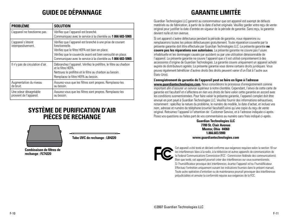 Guardian Technologies AC4220 User Manual | Page 12 / 18