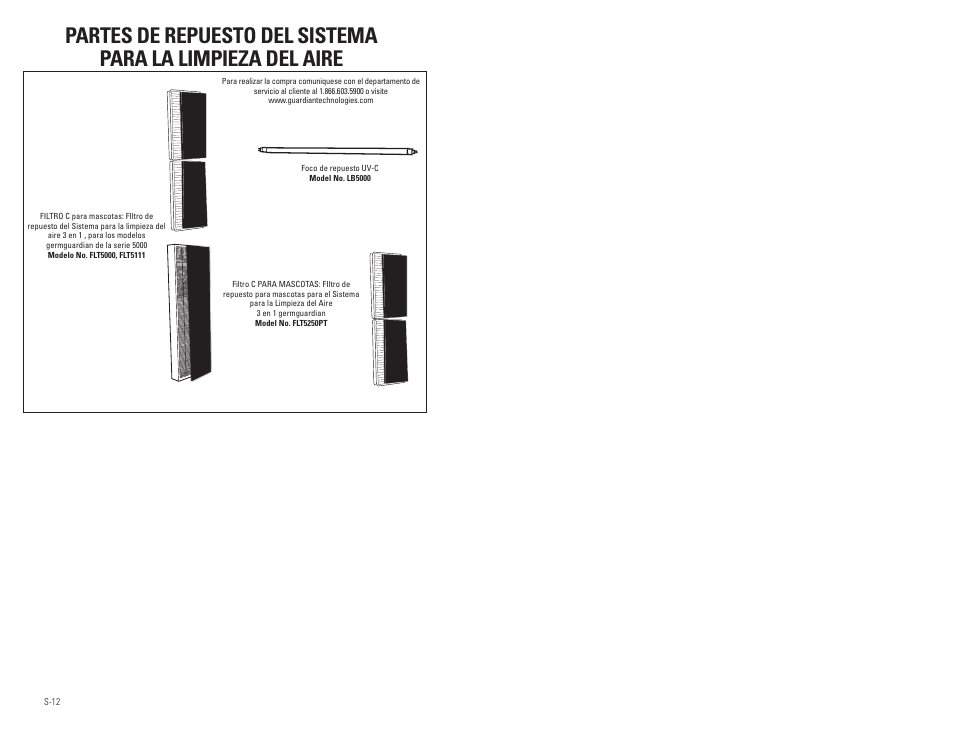 Guardian Technologies AC5250 & AC5250PT User Manual | Page 20 / 20