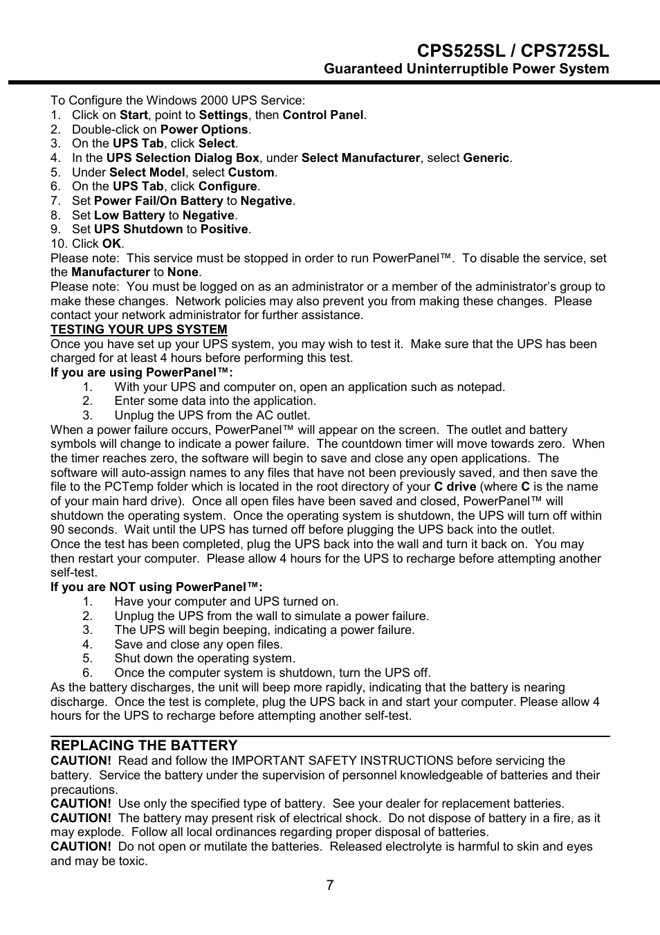 CyberPower Systems CPS525SL User Manual | Page 9 / 19