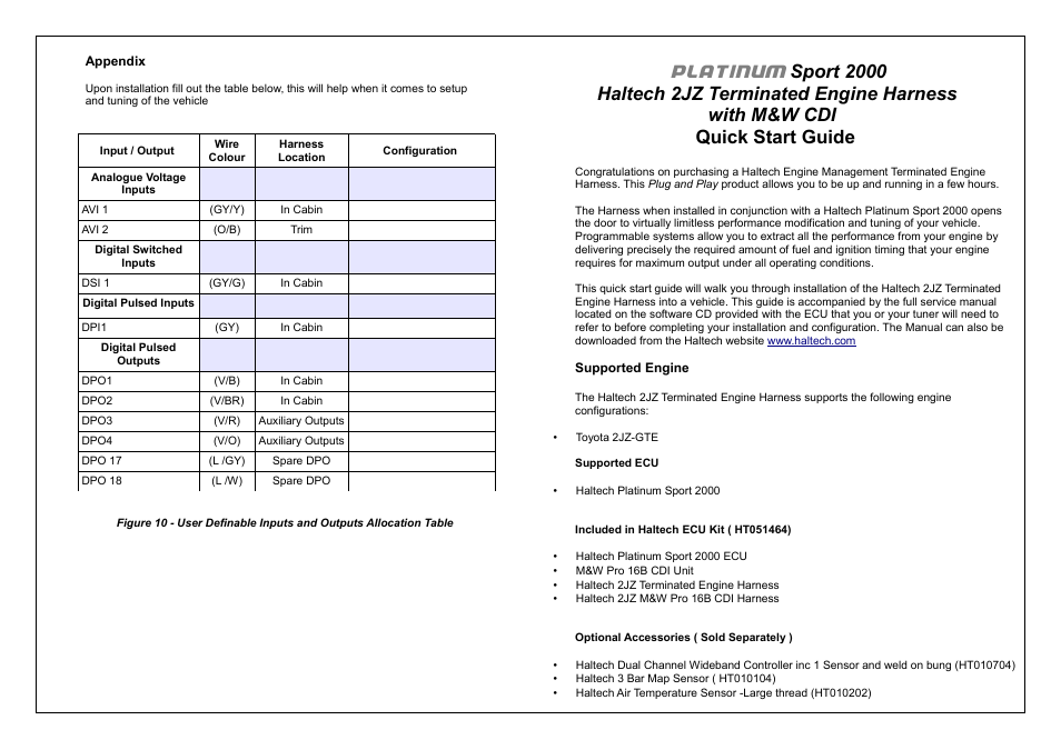 Platinum | Haltech HT051464 User Manual | Page 3 / 16
