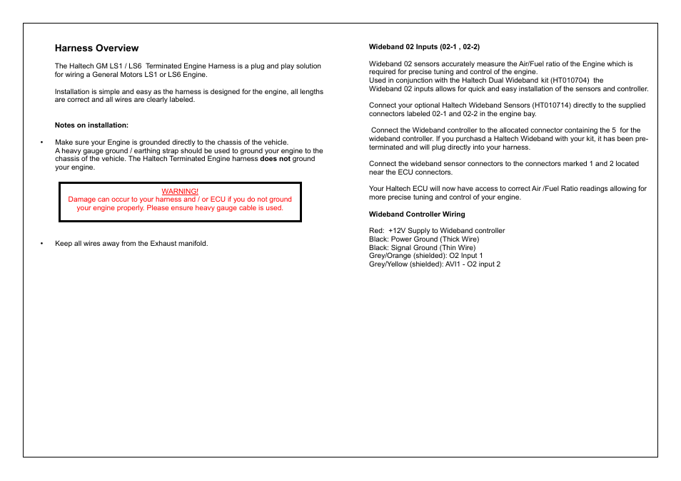 Haltech HT045650 User Manual | Page 4 / 12