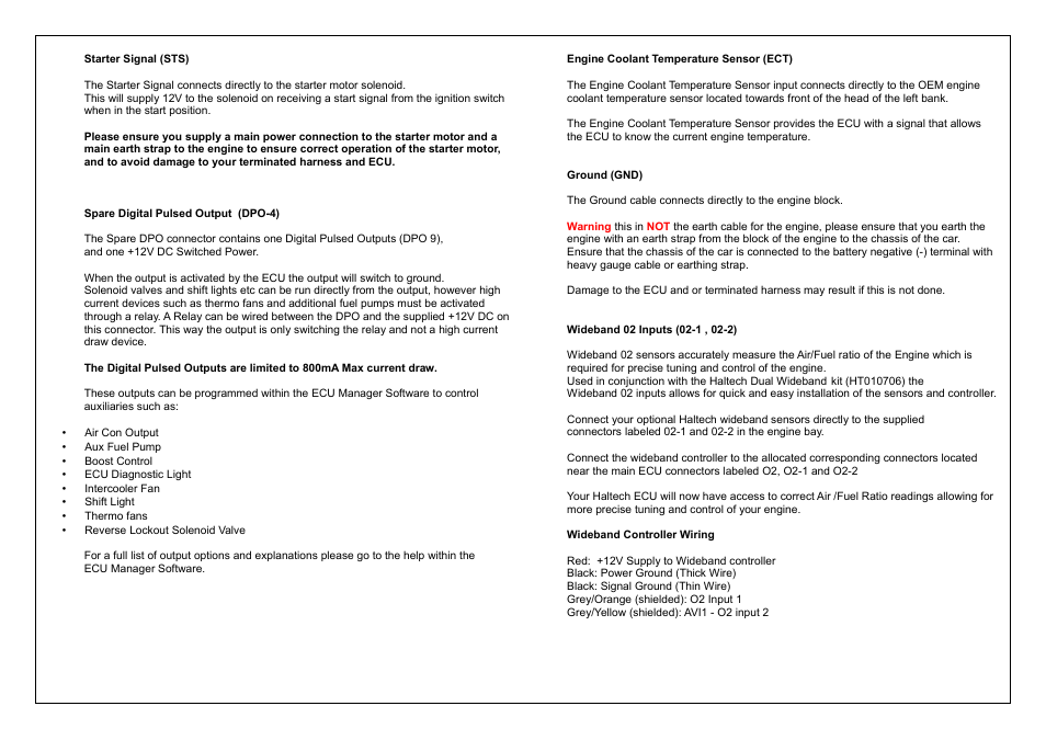 Haltech HT045666 User Manual | Page 8 / 16