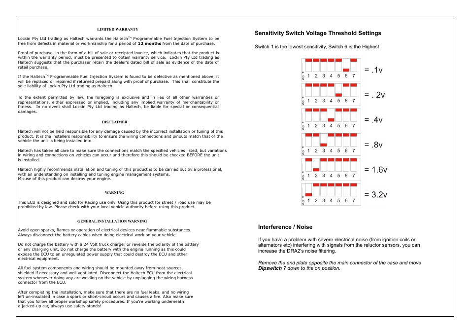 Haltech HT010613 User Manual | Page 7 / 8