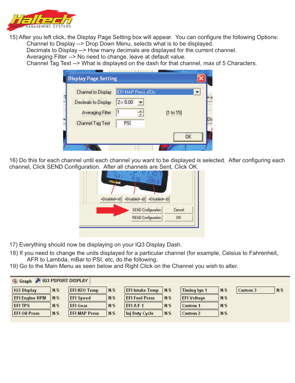 Haltech IQ3 Dash User Manual | Page 4 / 6