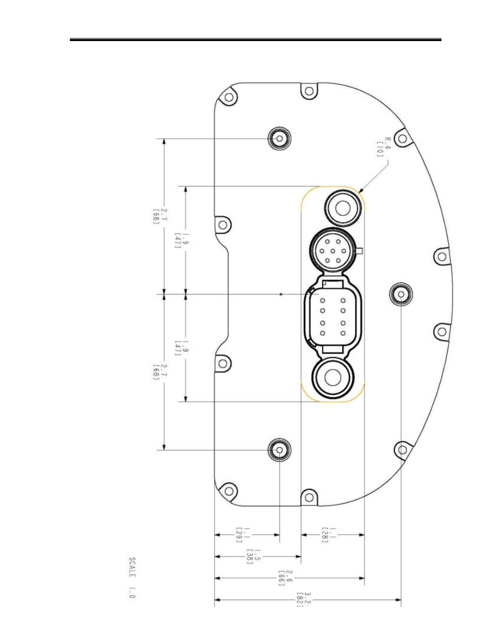 Mounting template – full size | Haltech IQ3 Data Logger Dash User Manual | Page 15 / 88