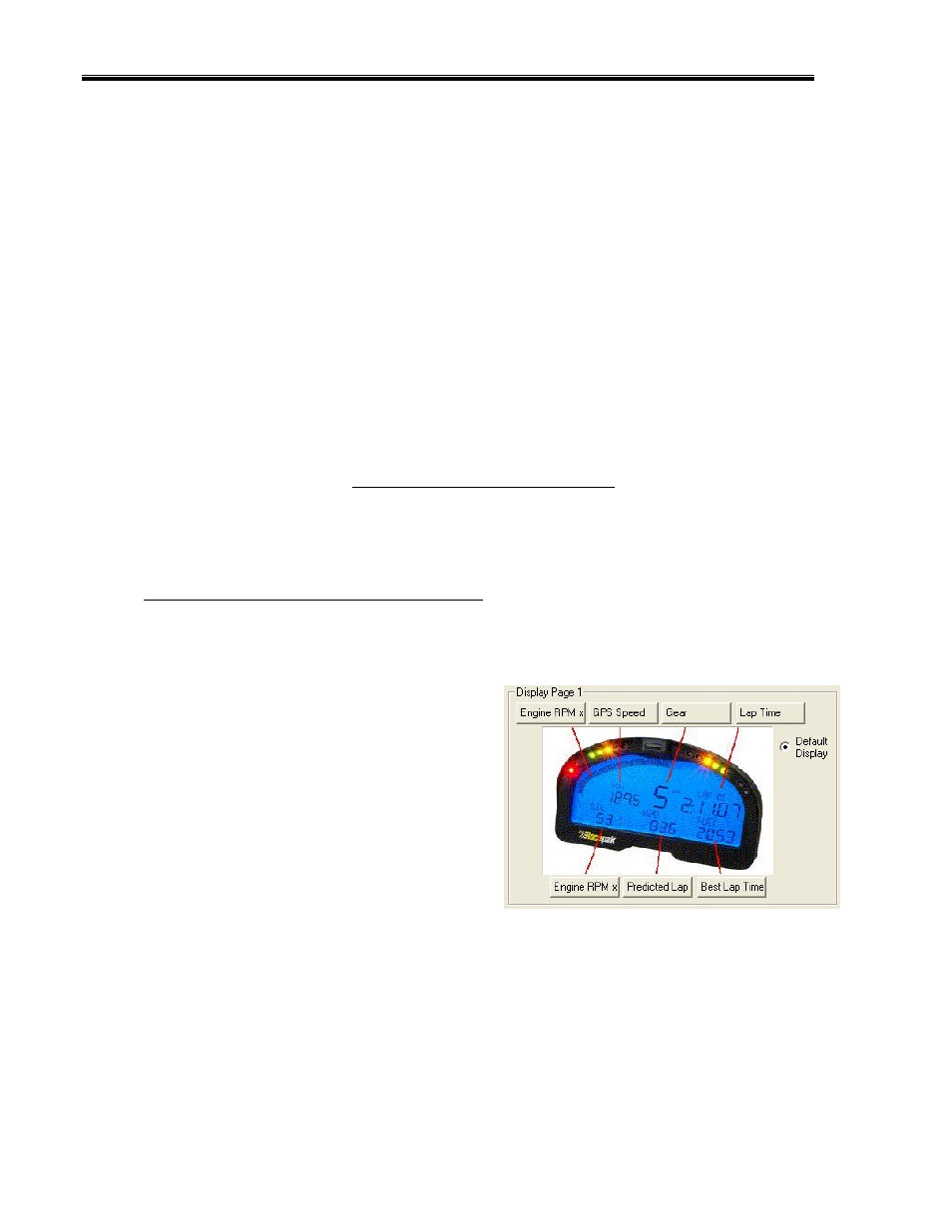 Programming the display by external buttons, External programming buttons, Factory default display settings | Programming utilizing the datalink software | Haltech IQ3 Data Logger Dash User Manual | Page 22 / 88