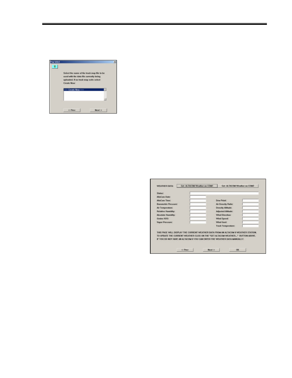 Map select dialog window | Haltech IQ3 Data Logger Dash User Manual | Page 55 / 88