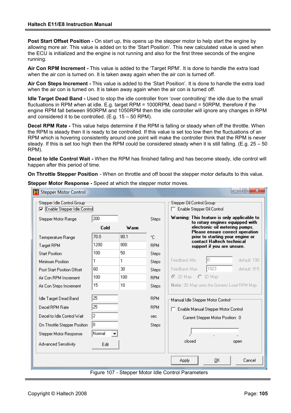 Haltech E8 User Manual | Page 105 / 177