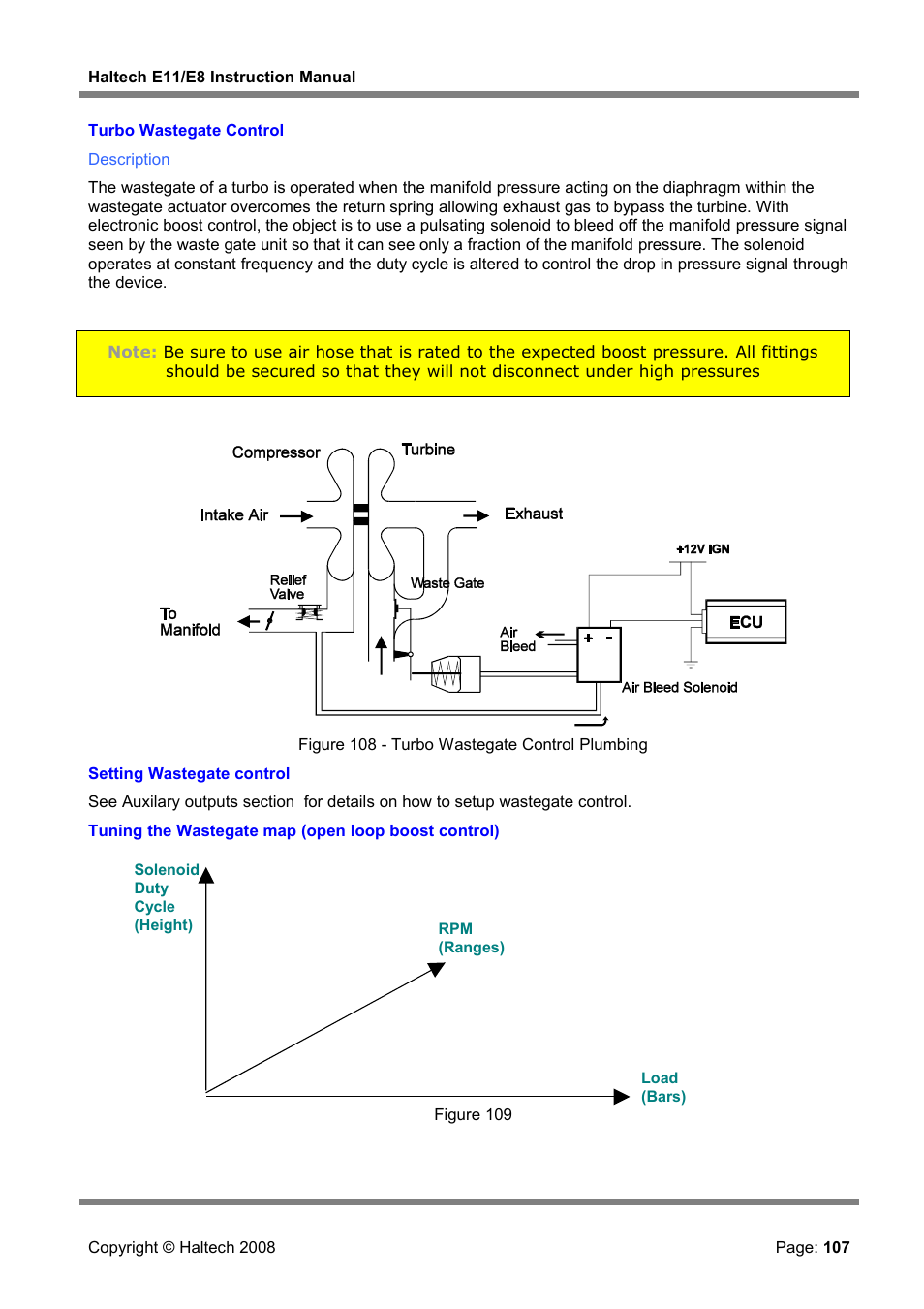 Turbo wastegate control | Haltech E8 User Manual | Page 107 / 177