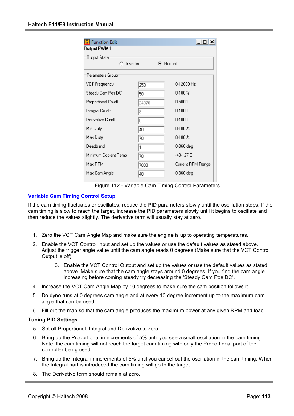 Haltech E8 User Manual | Page 113 / 177