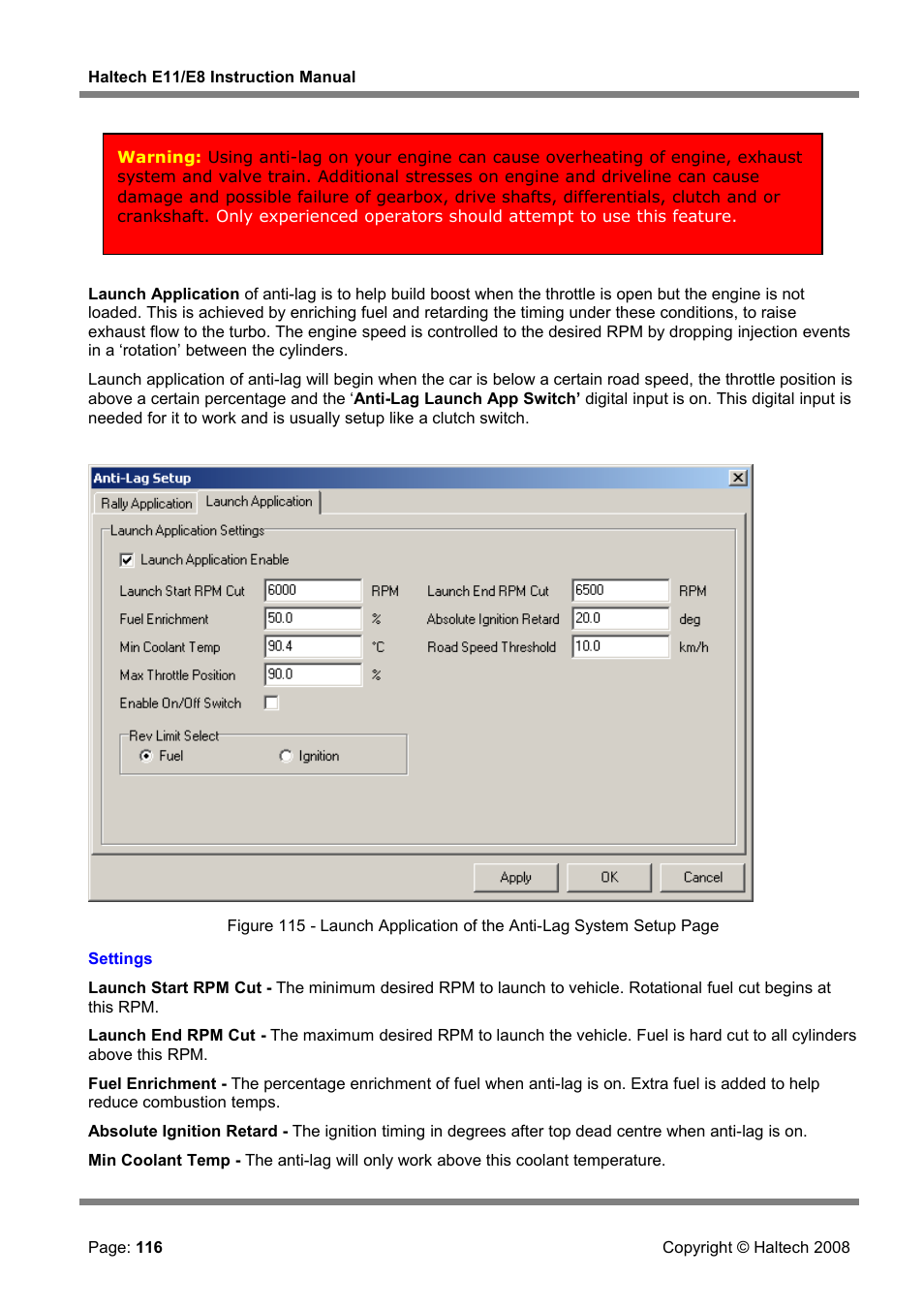 Haltech E8 User Manual | Page 116 / 177