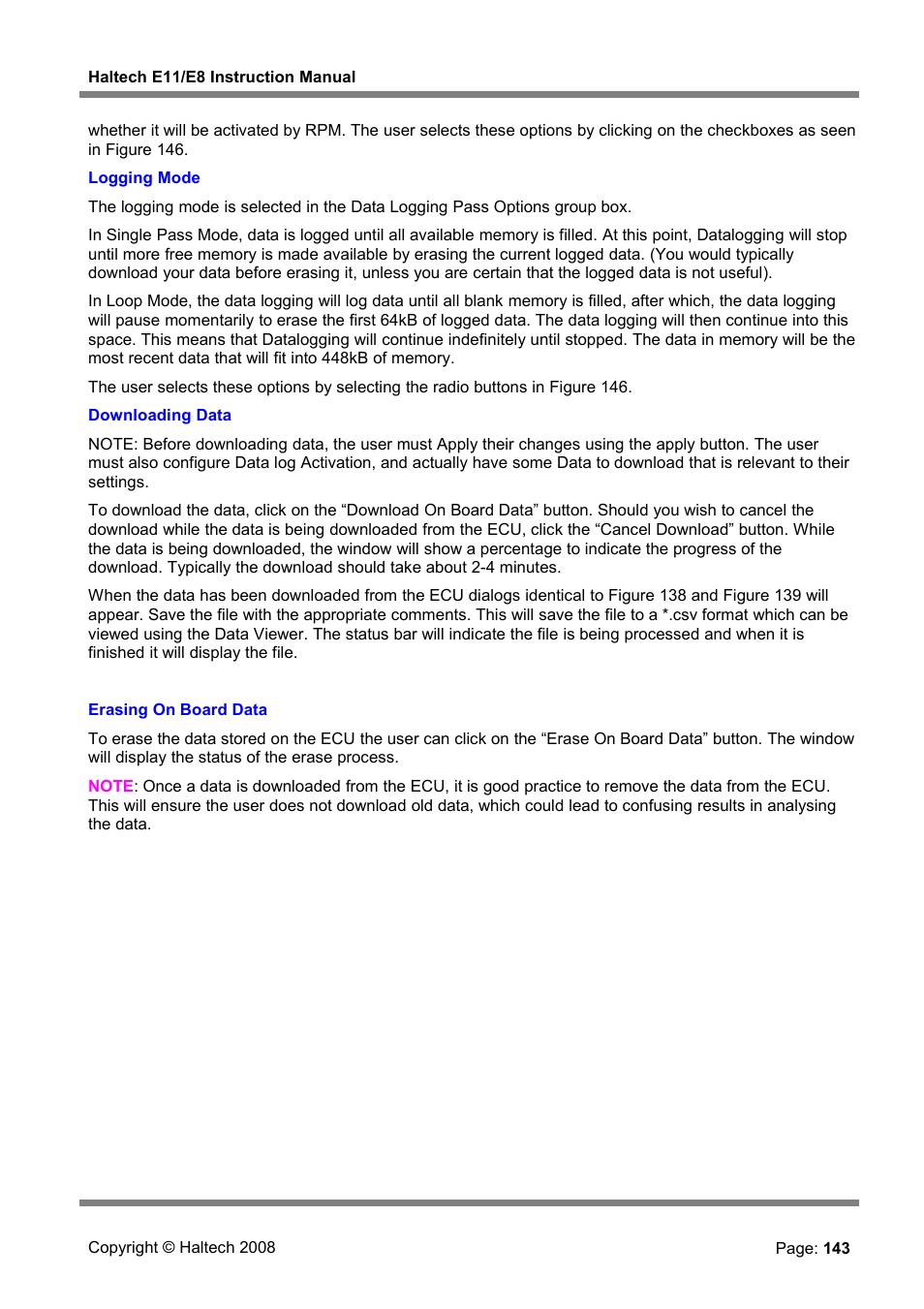 Haltech E8 User Manual | Page 143 / 177