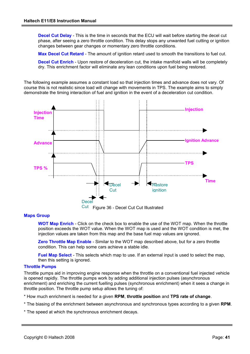 Throttle pumps | Haltech E8 User Manual | Page 41 / 177