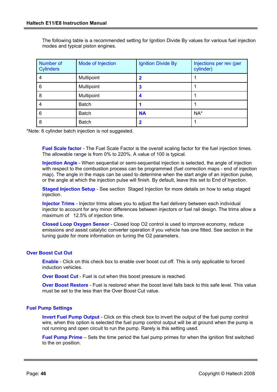 Haltech E8 User Manual | Page 46 / 177