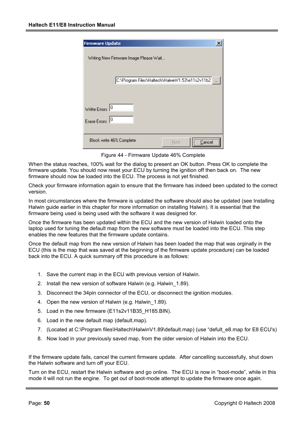 Haltech E8 User Manual | Page 50 / 177