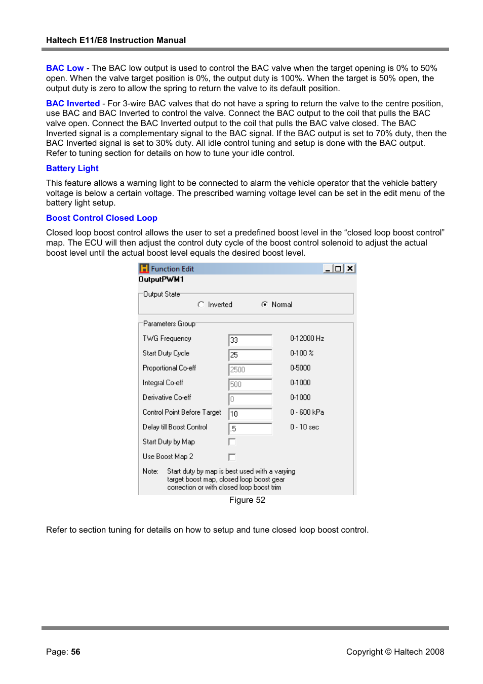 Haltech E8 User Manual | Page 56 / 177