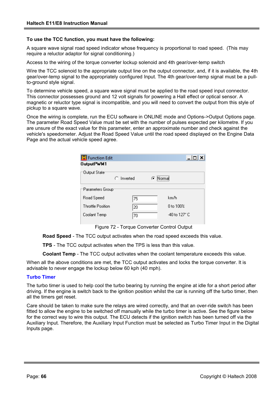 Haltech E8 User Manual | Page 66 / 177