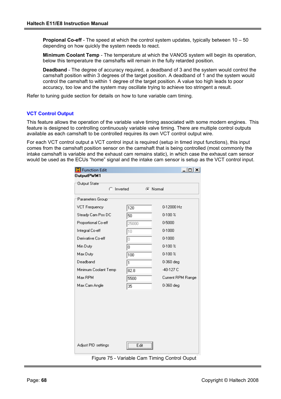 Haltech E8 User Manual | Page 68 / 177