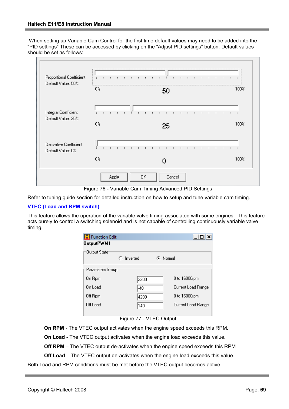Haltech E8 User Manual | Page 69 / 177
