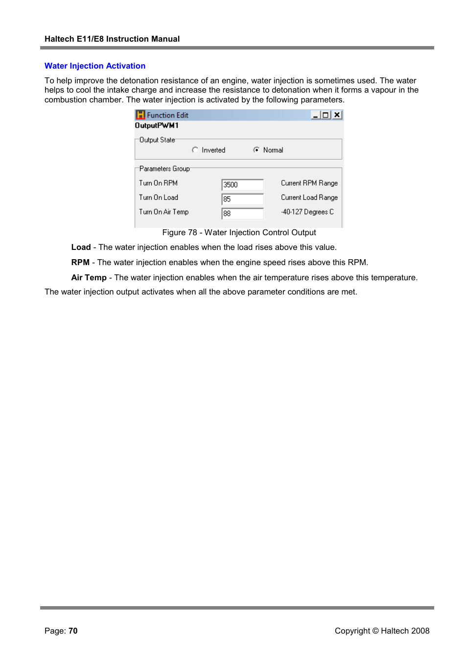 Haltech E8 User Manual | Page 70 / 177