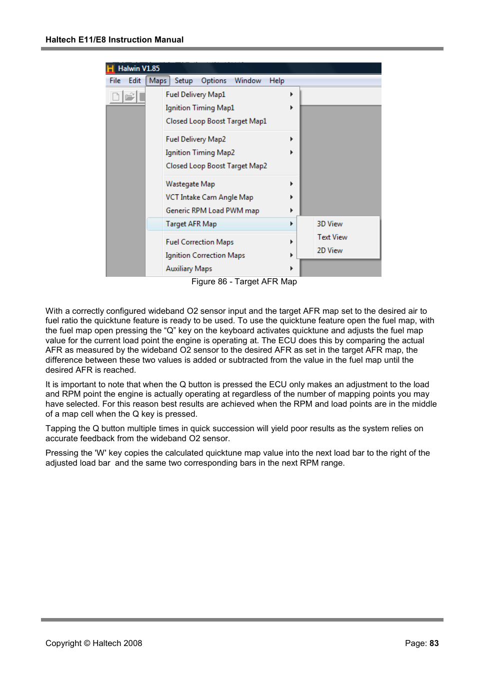 Haltech E8 User Manual | Page 83 / 177