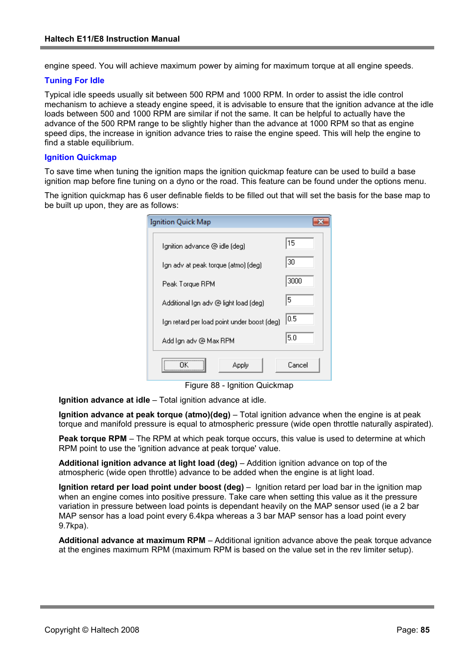 Haltech E8 User Manual | Page 85 / 177