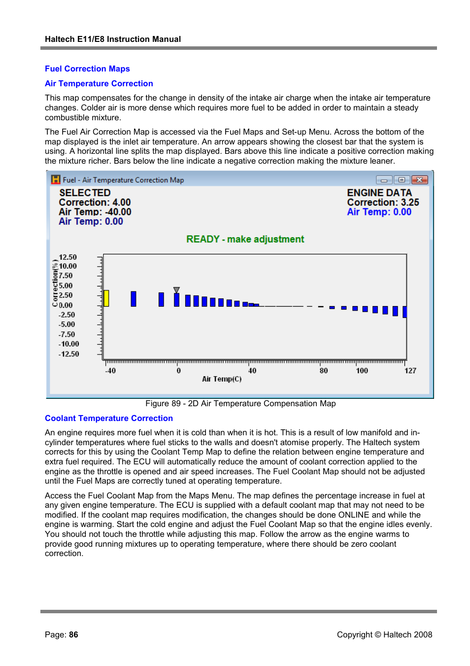 Fuel correction maps | Haltech E8 User Manual | Page 86 / 177