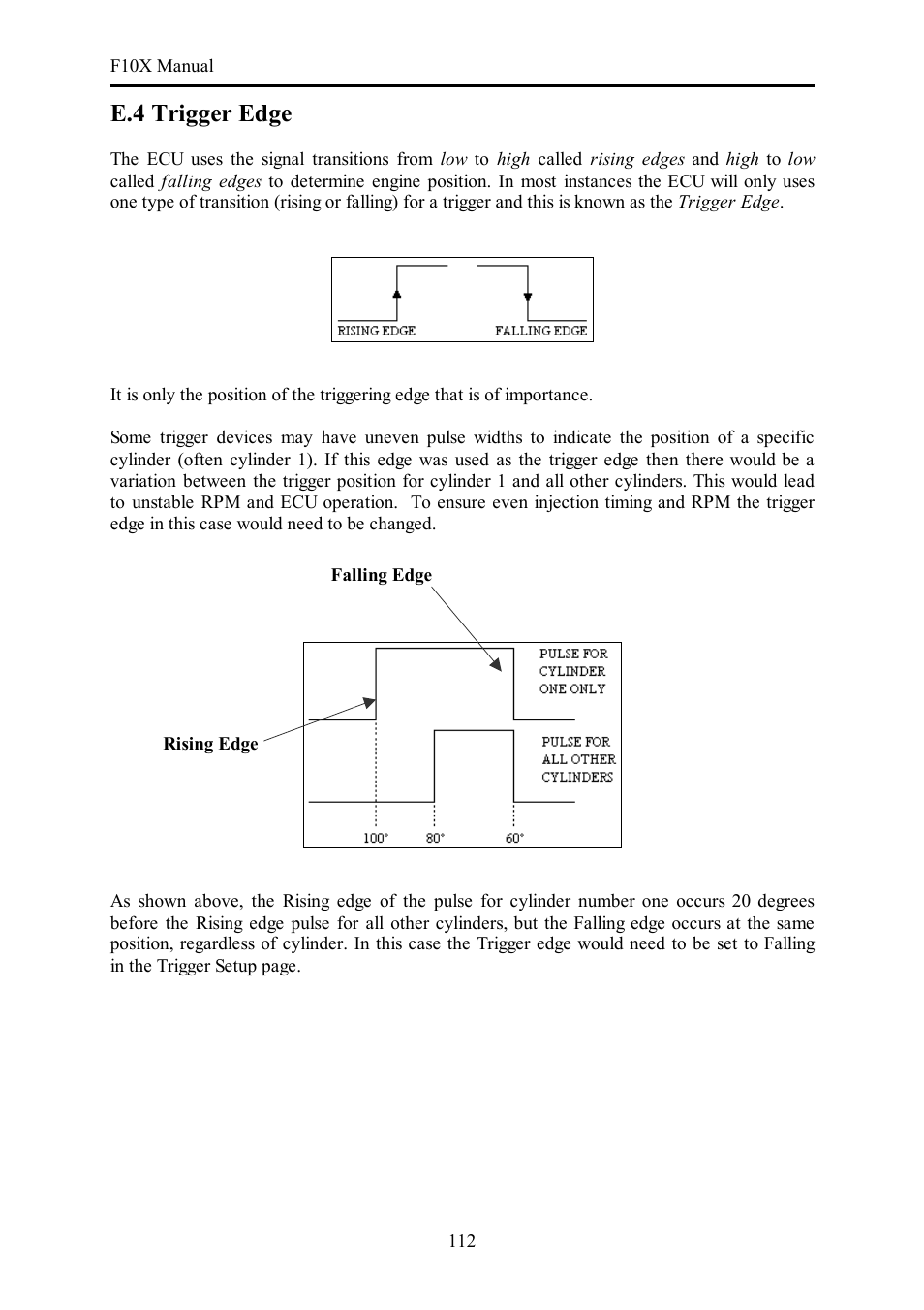 E.4 trigger edge | Haltech F10X User Manual | Page 112 / 120