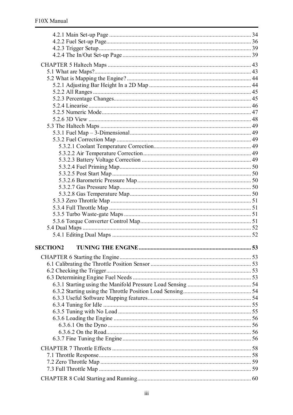 Haltech F10X User Manual | Page 3 / 120