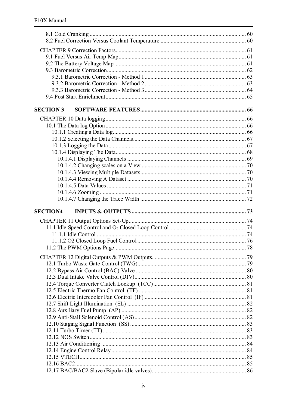 Haltech F10X User Manual | Page 4 / 120