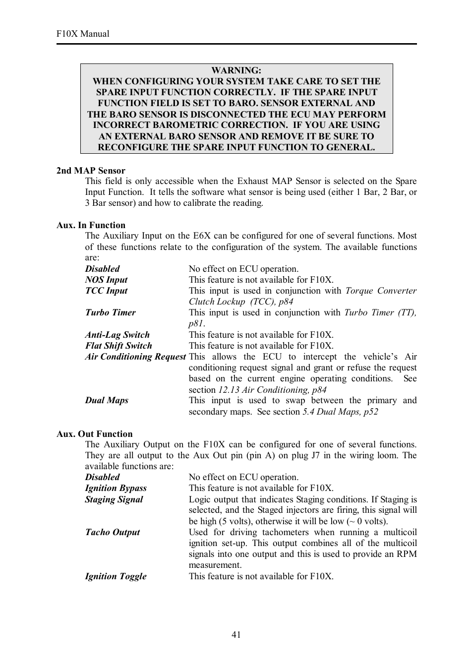 Haltech F10X User Manual | Page 41 / 120