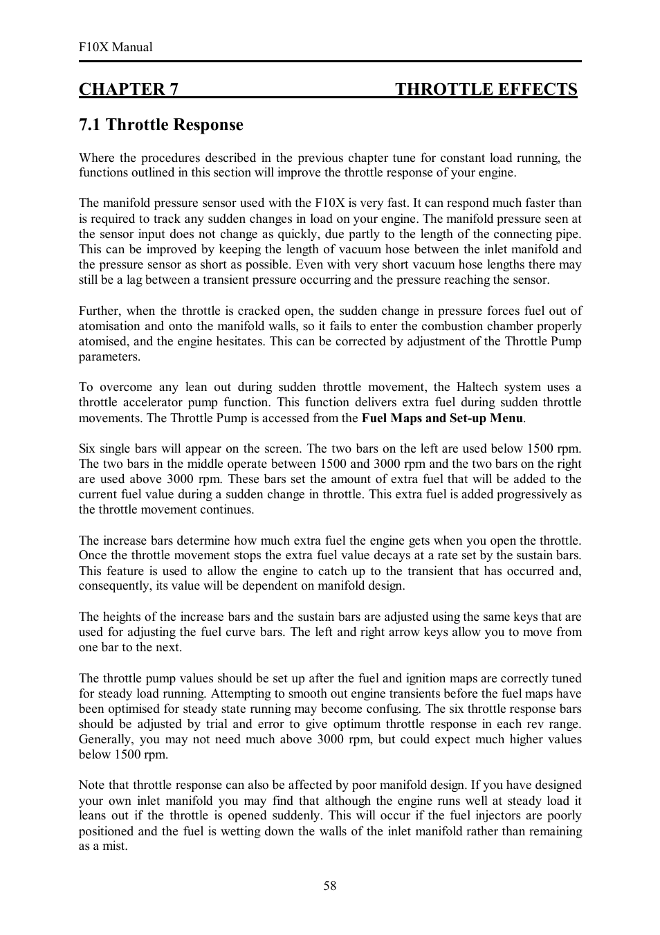 Haltech F10X User Manual | Page 58 / 120