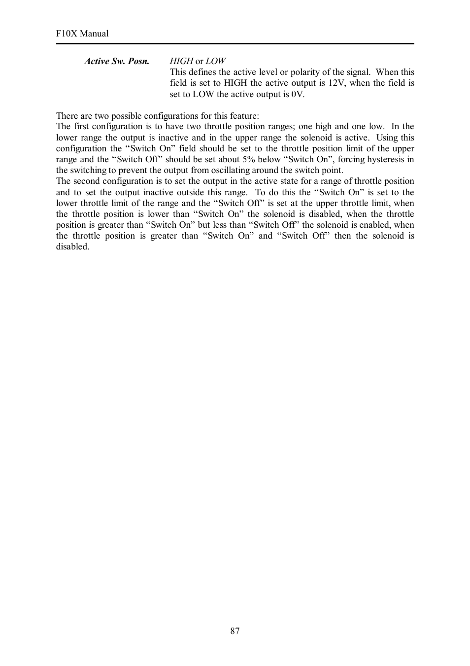 Haltech F10X User Manual | Page 87 / 120