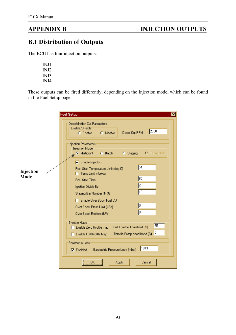 Appendix b injection outputs, B.1 distribution of outputs | Haltech F10X User Manual | Page 93 / 120