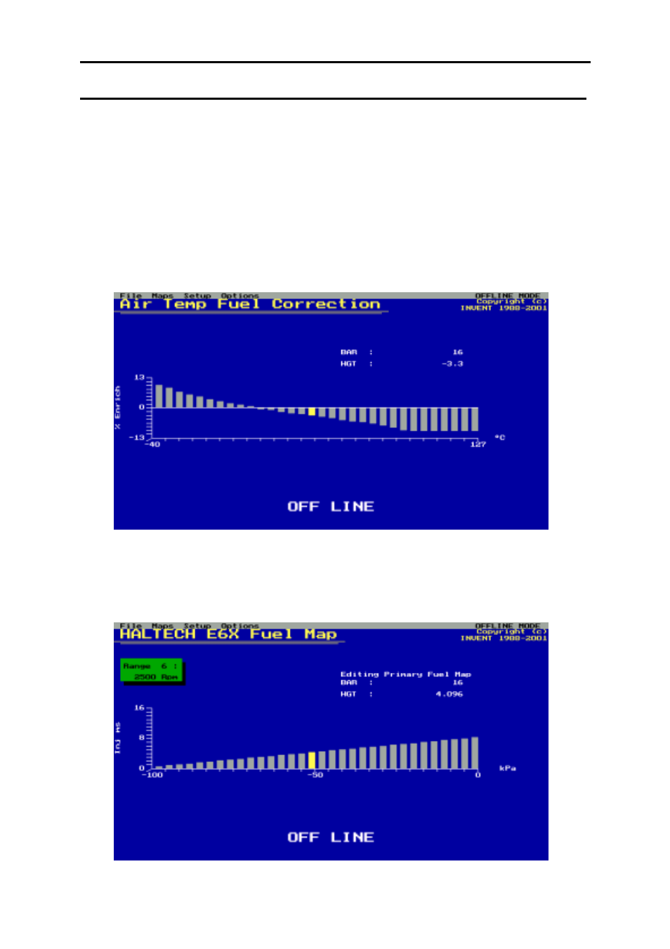 Chapter 5 haltech maps, 1 what are maps | Haltech E6X Manual DOS Version User Manual | Page 53 / 134