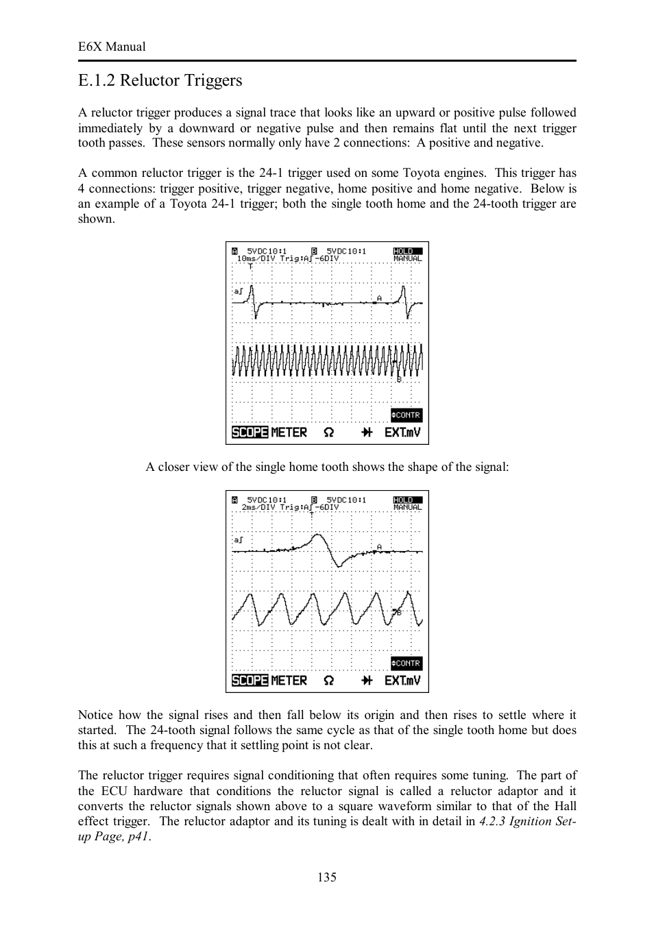 E.1.2 reluctor triggers | Haltech E6X Manual Win Version User Manual | Page 135 / 176