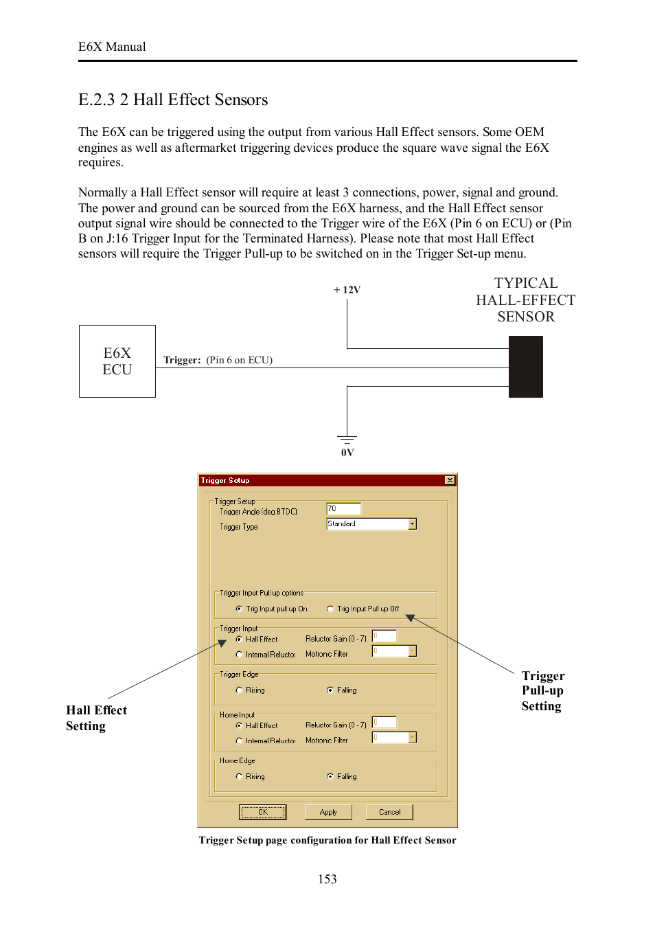 E.2.3 2 hall effect sensors | Haltech E6X Manual Win Version User Manual | Page 153 / 176