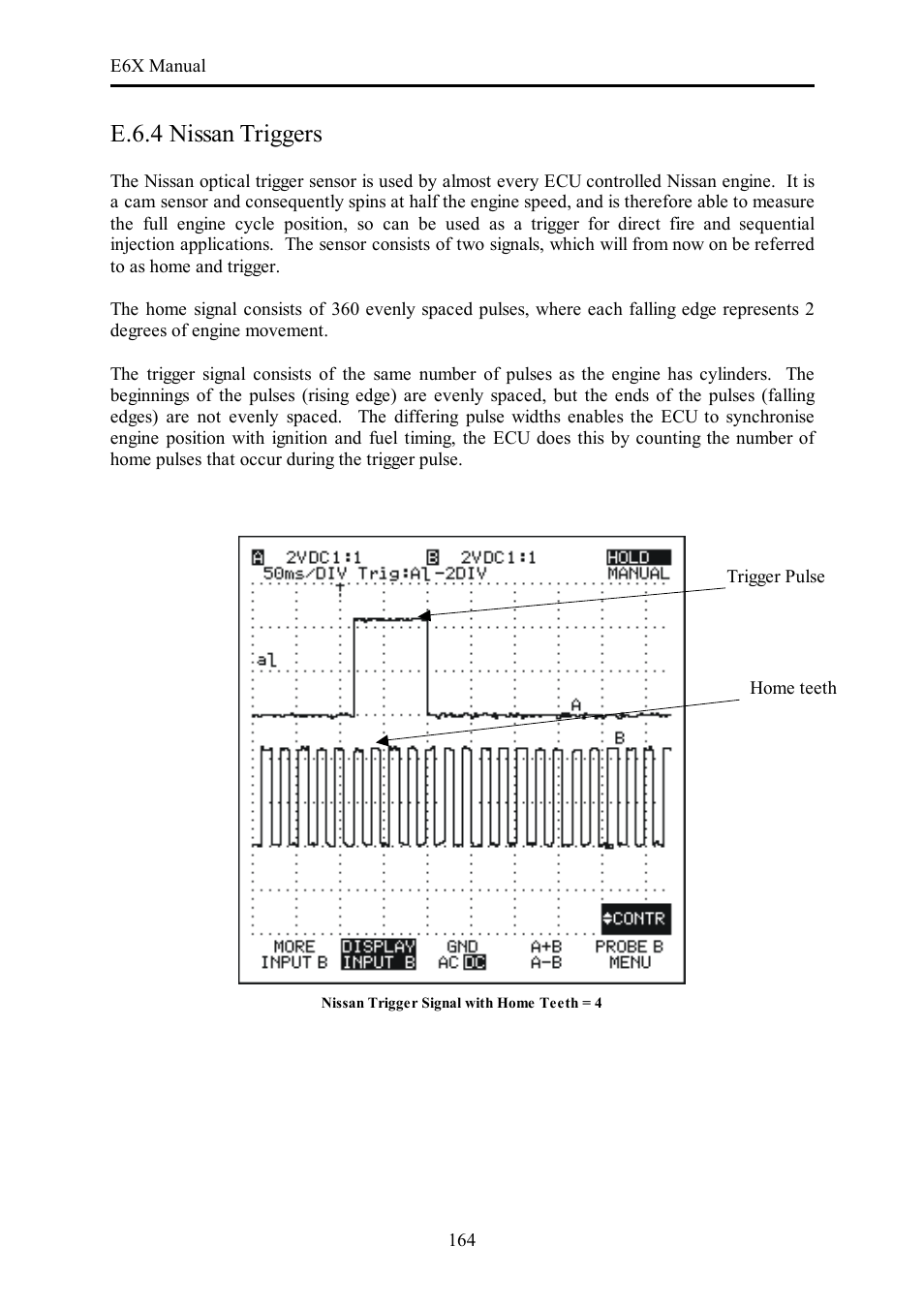 E.6.4 nissan triggers | Haltech E6X Manual Win Version User Manual | Page 164 / 176