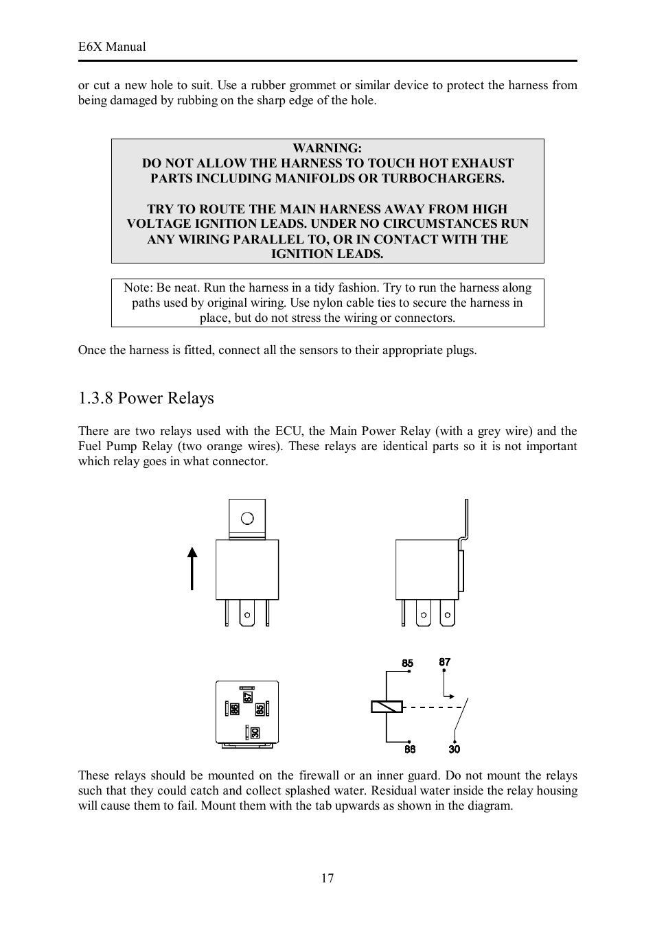 8 power relays | Haltech E6X Manual Win Version User Manual | Page 17 / 176