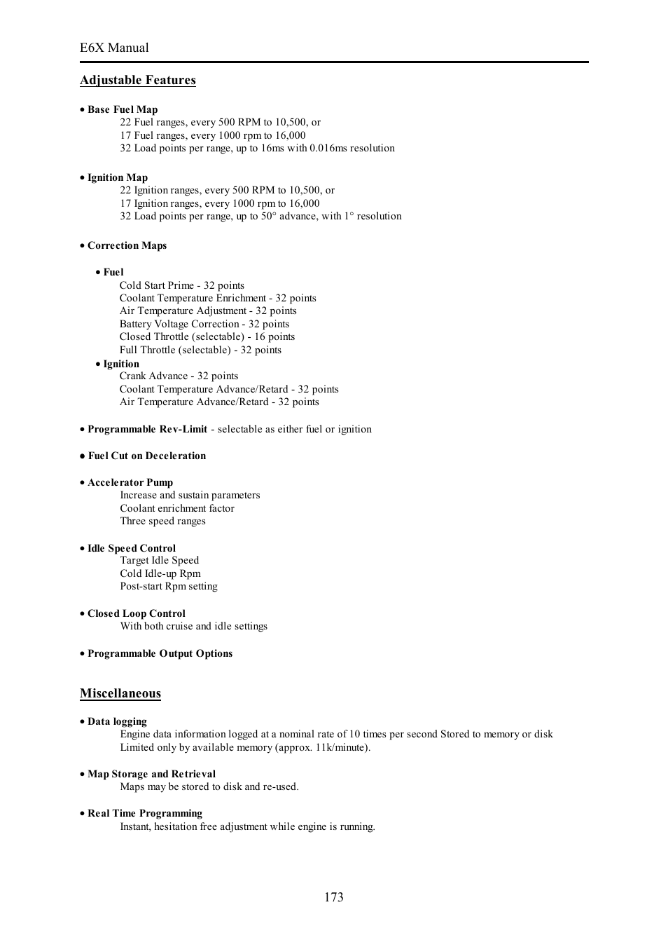 Haltech E6X Manual Win Version User Manual | Page 173 / 176