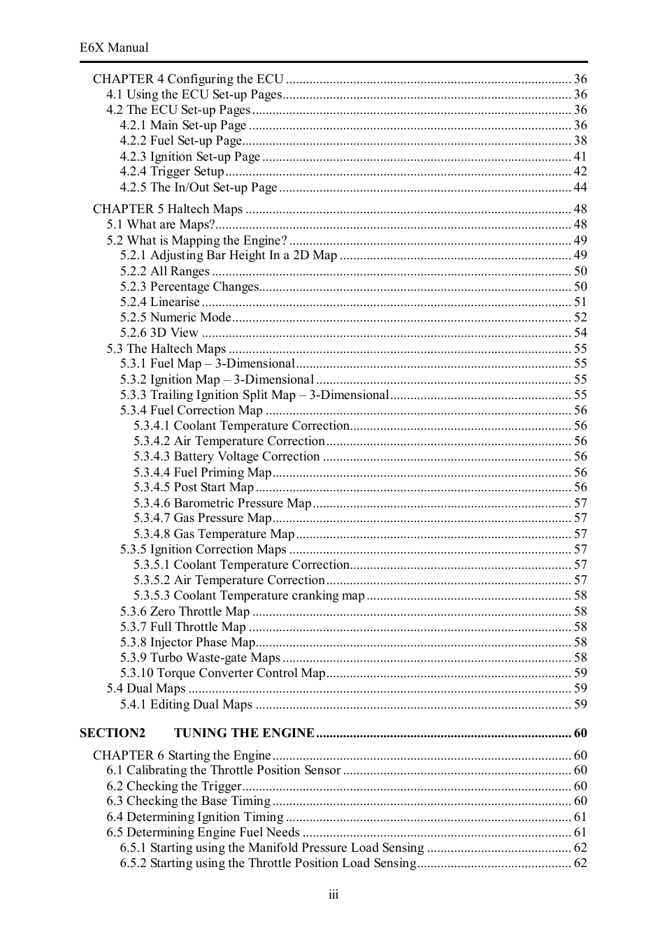 Haltech E6X Manual Win Version User Manual | Page 3 / 176
